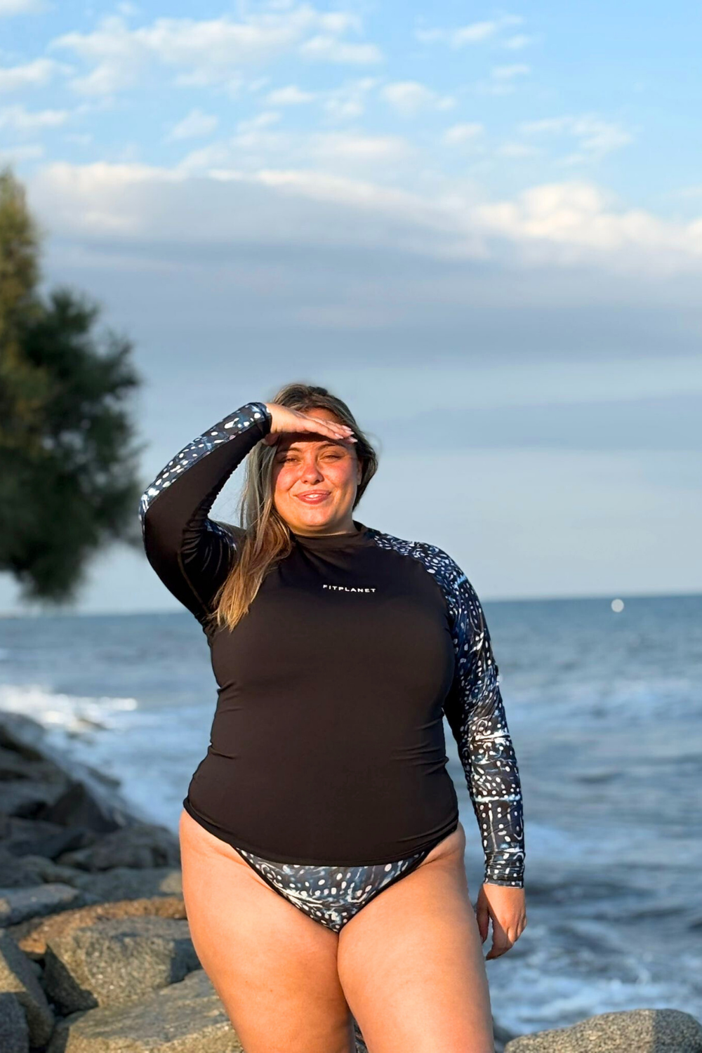 Licra surf manga larga - Tiburón ballena